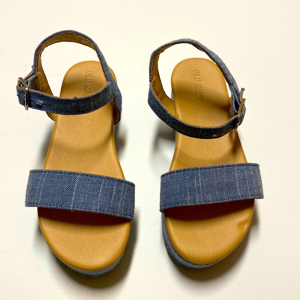 Old Navy Denim Kid Platform Sandals